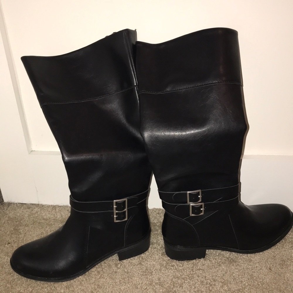 Arizona Womens Denmark Riding Block Heel Zip Boots